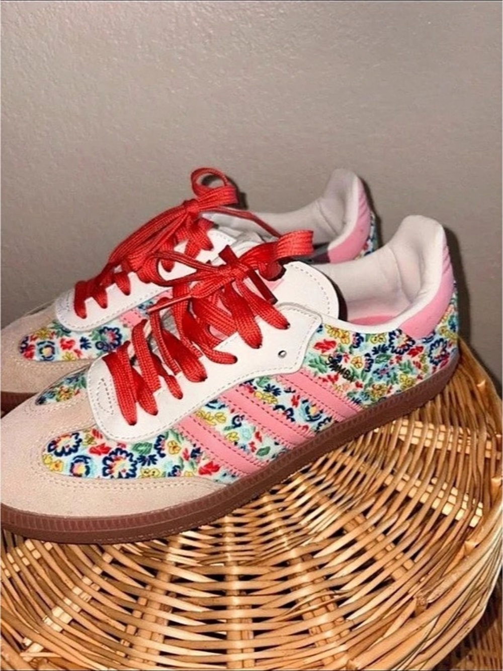 Adidas Samba OG x Liberty London Floral Sneakers Pink & White
